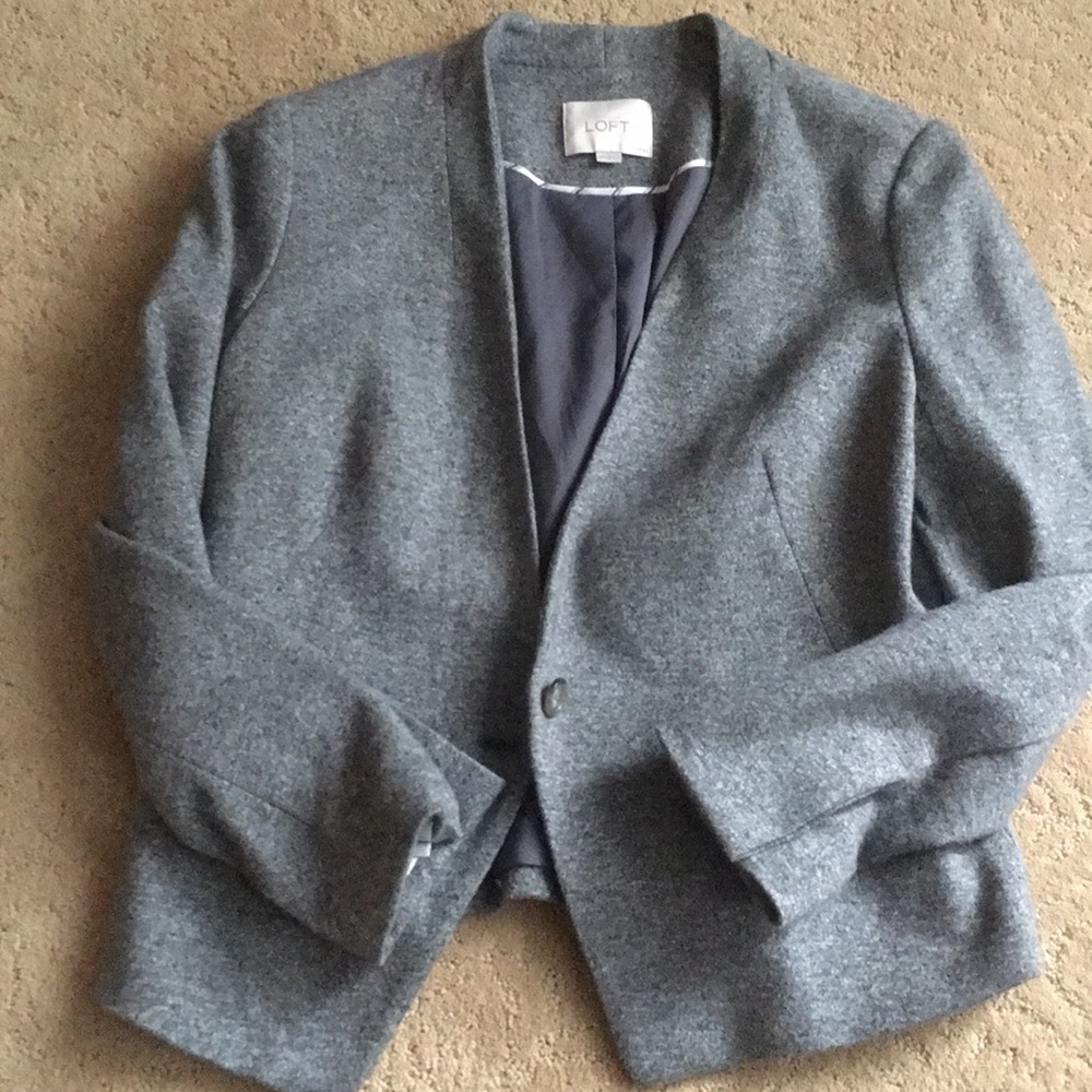 The Loft size 8p grey jacket